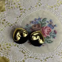 非金属仿珍珠耳饰 大气元（耳环）气质心型耳环