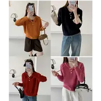 薇莎7823【假二件】韩国绒连帽拼接假二件毛衣