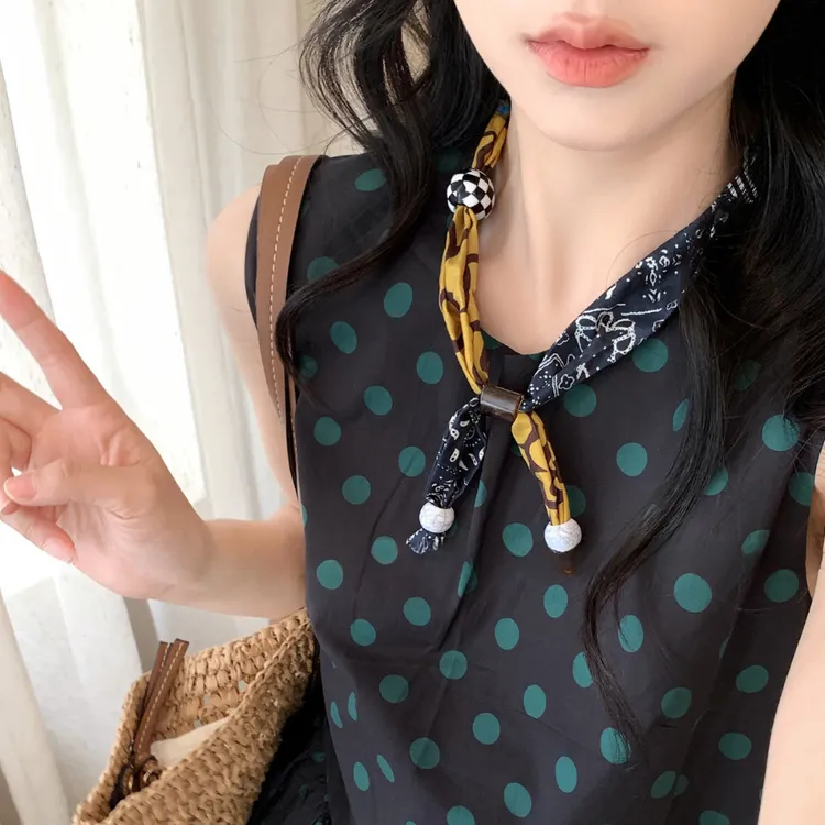 非金属布艺项链 时尚气质百搭女士复古欧美潮流个性手链项链两用
