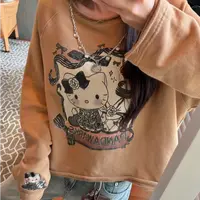 【陶格】早秋小众设计感卡通猫咪项链长袖卫衣TG25C3T3022