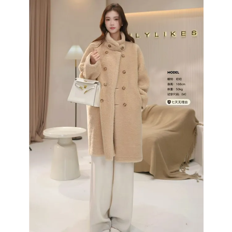 【LILYLIKES】双面穿 休闲长款包年羊羔毛外套