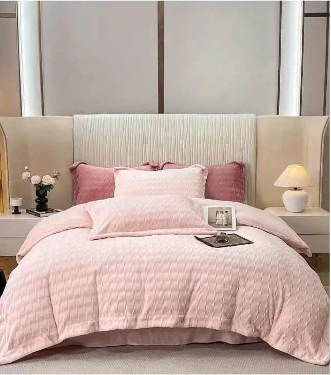 {实体款} 高克重全消光牛奶绒四件套加厚保暖速热