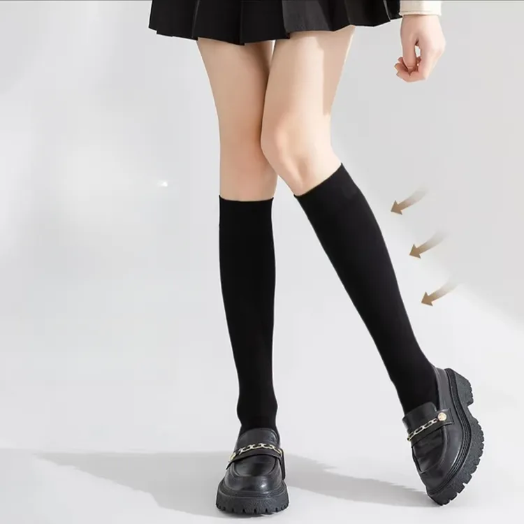 【买一送一】小腿袜打底显shou显腿直黑色搭配女透气美腿