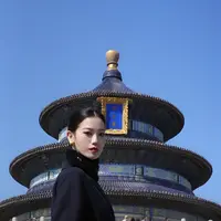MARIUS"一生之衣"美利奴羊毛双面呢简约知性水貂毛领系带大衣