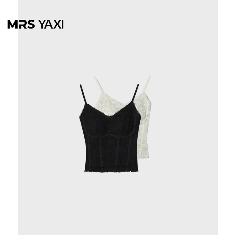 Mrsyaxi时尚精品蕾丝吊带背心带胸垫美背内衣YX5061802