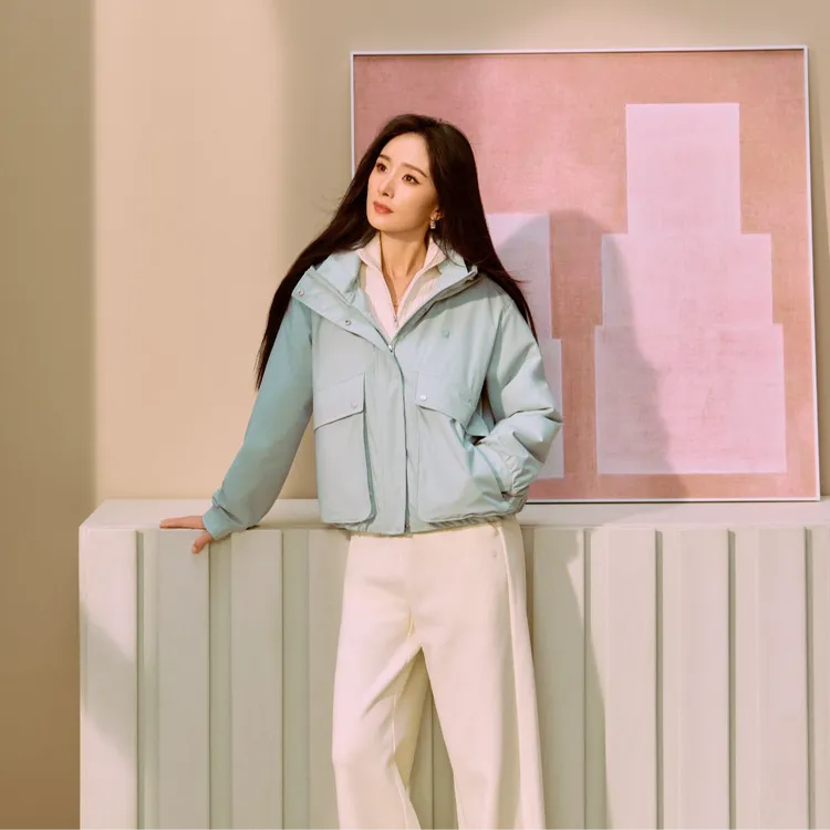 FILA/斐乐女冬季新款【杨幂同款休闲宽松百搭保暖】棉服F11W613904F