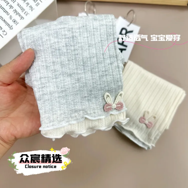 女童新款七分打底裤夏季薄款透气儿童打底裤宝宝婴儿儿童服装裤子商品图