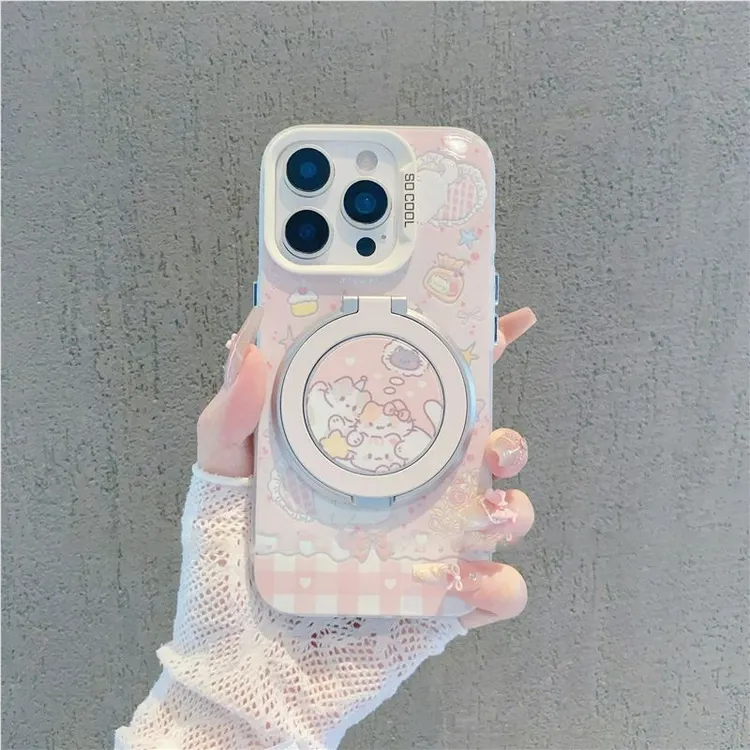 ins风可爱蛋糕小猫壳适用苹果16/17壳小米17新款华为荣耀oppovivo