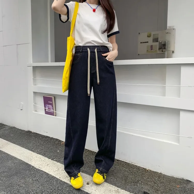 秋季新款牛仔弯刀裤8802