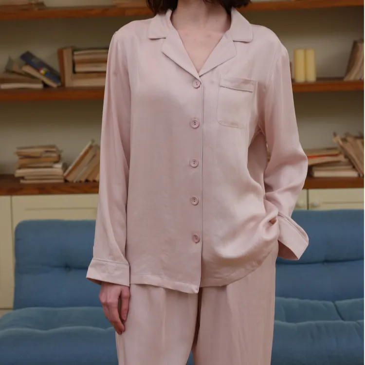 丽家平！婴儿肌肤！软绵绵 古法水洗超细旦80S天丝睡衣成套睡衣