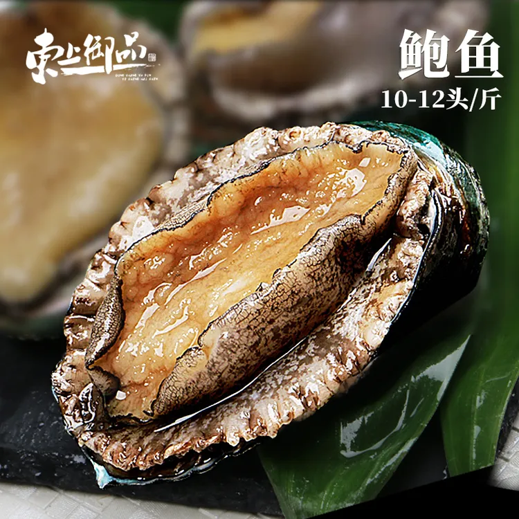 【东上御品】冷冻鲍鱼500g(10头起/斤)*2袋