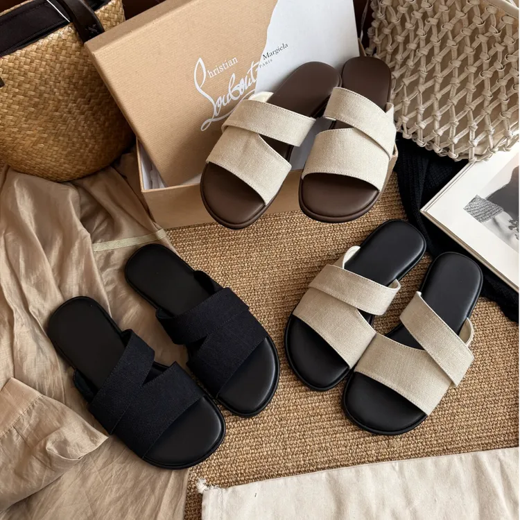 BAO/宝小姐百搭拖鞋女2025新款休闲夏季软底女鞋沙滩凉拖350-8