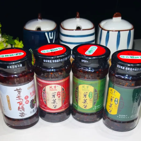 陕西凤县芽菜酱香椿凤椒酱灰灰菜夹馍辣椒酱微辣拌饭酱穆善堂8瓶