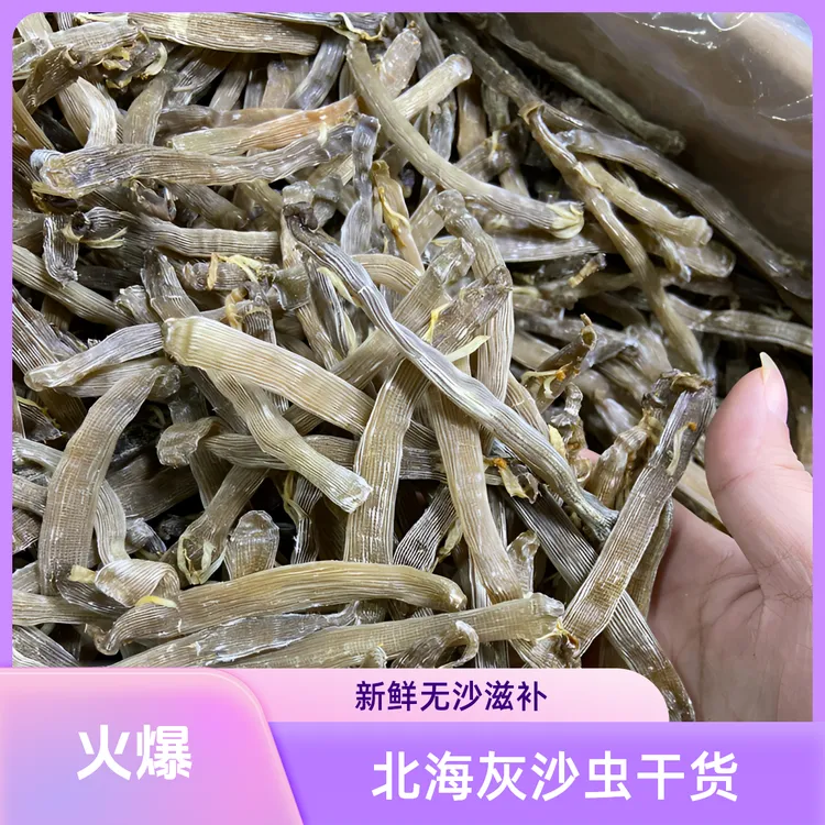 北海灰沙虫新鲜黑沙虫干货煲汤公沙虫无沙鲜甜滋补肉厚干货纯天然