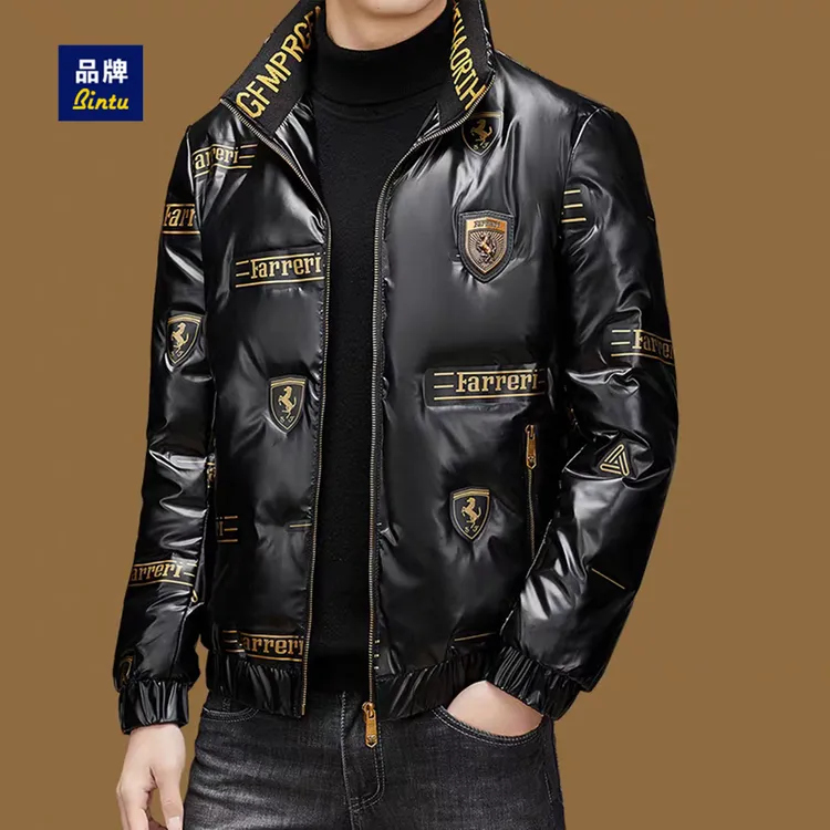 男士轻薄羽绒服高档短款保暖冬季轻奢立领时尚防寒潮流休闲外套