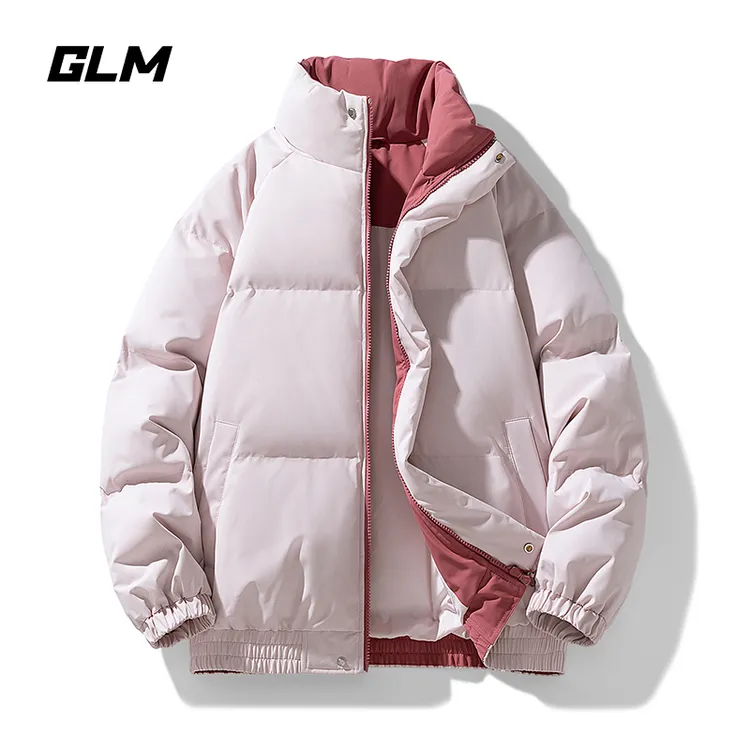 GLM拼色立领棉服男女同款男生冬季必备外套新款保暖棉袄加厚棉衣