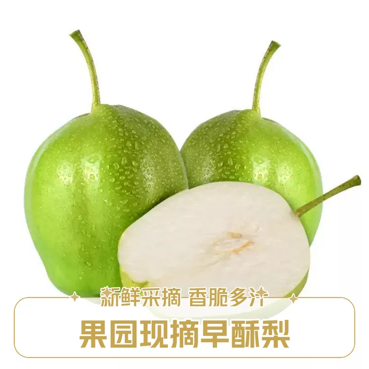 甘肃特产景泰早酥梨当季水果产地直发整箱包邮