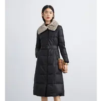 【晨粉专享价】NEXY.CO/奈蔻秋冬季羽绒服白鸭绒女士真皮外套带毛领