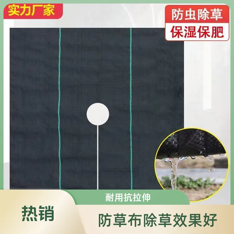 防草布切片果园果树除草布打孔单片遮草盖草农用园艺地布透气透水