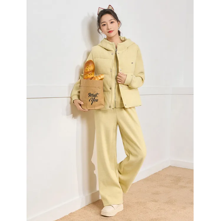 【小个子专属】IEF/爱依服2025冬季新款韩版时尚休闲加绒上下套裤