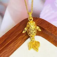 铜合金吊坠 《韵系列》小金鱼吊坠项链