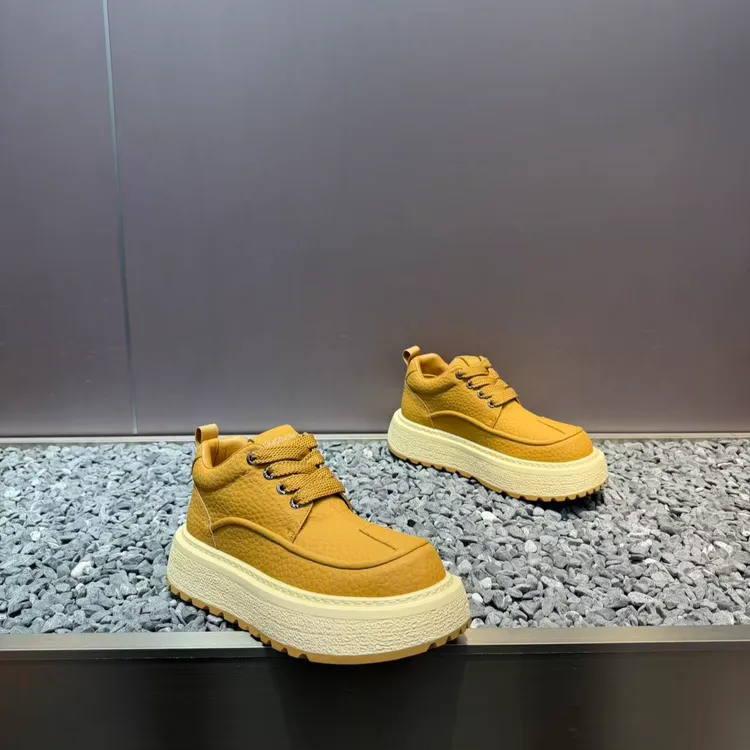 马丁靴男款单棉同款时尚软面厚底耐磨增高大头鞋英伦风时尚运动鞋