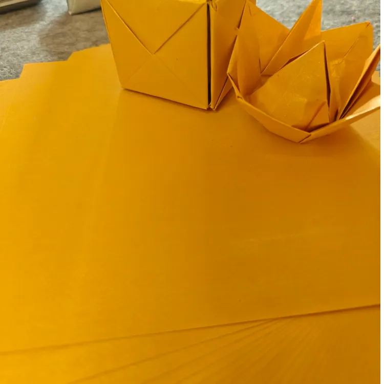 15*20加厚双面留金传统手工折纸赠送袋子