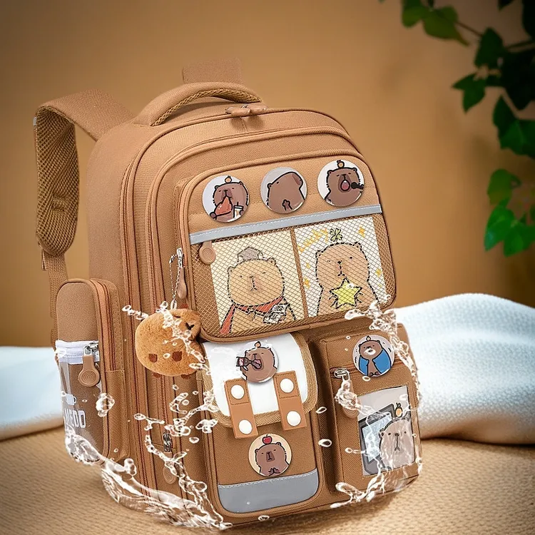 开学季新款卡皮巴拉书包小学生一二三到六年级减负大容量背包