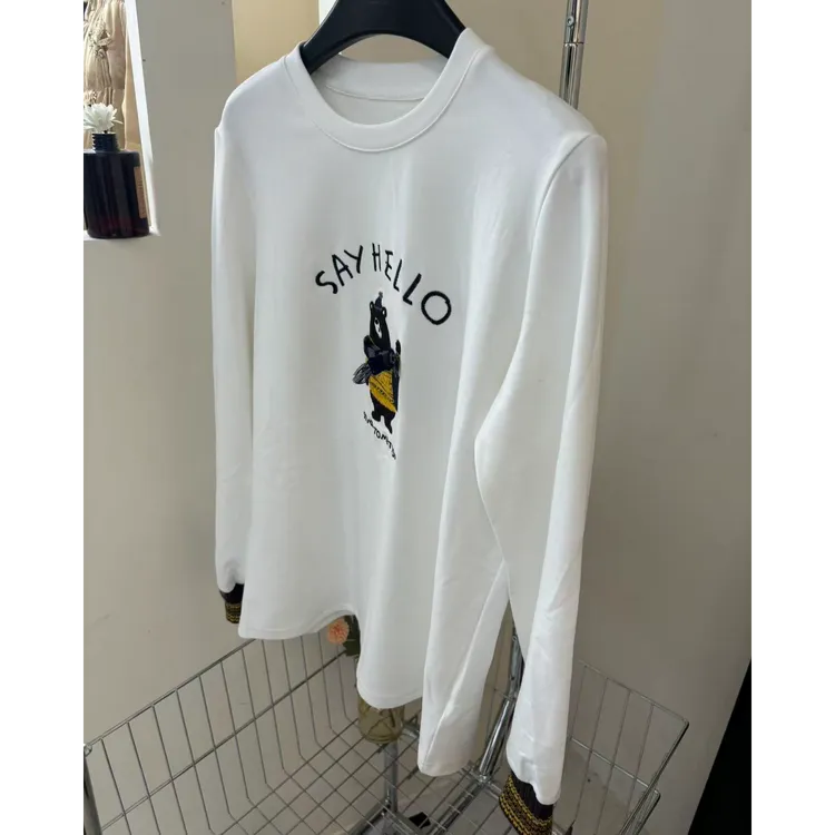 【摩姐姐欧韩】37157冬季新款时尚圆领卡通印花磨毛长袖卫衣