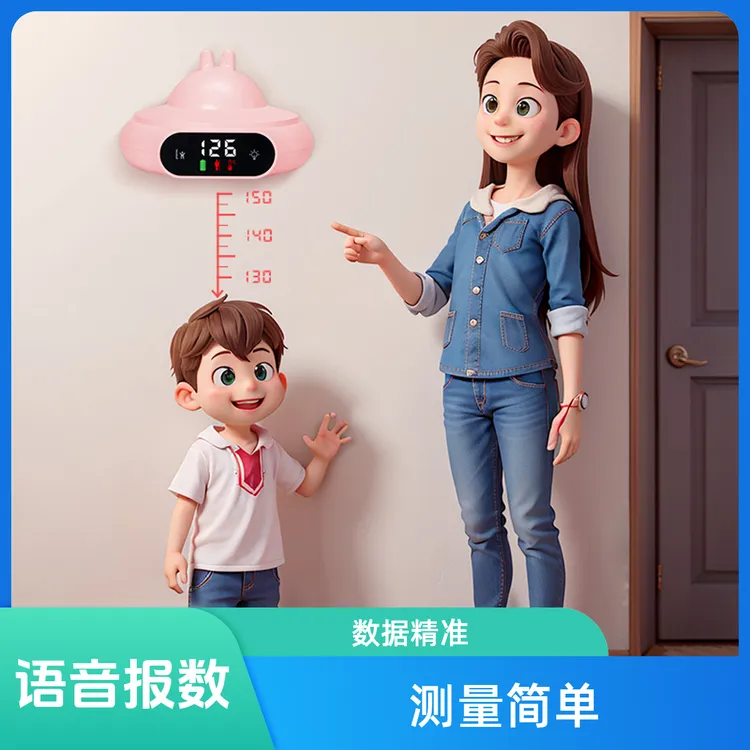 智能红外线电子身高测量仪 家用 精准贴墙记录神器