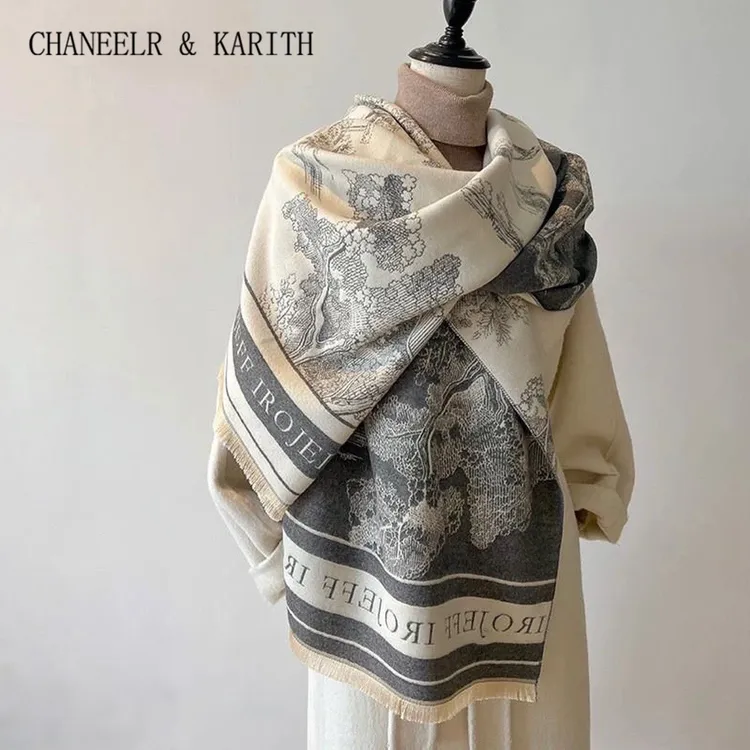CHANEELR & KARITH披肩女2025新款秋冬时尚百搭围巾秋冬保暖披风