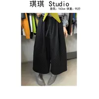 《琪琪家》秋季新款气质时尚宽松显瘦减龄休闲百搭波点裤8833-CS