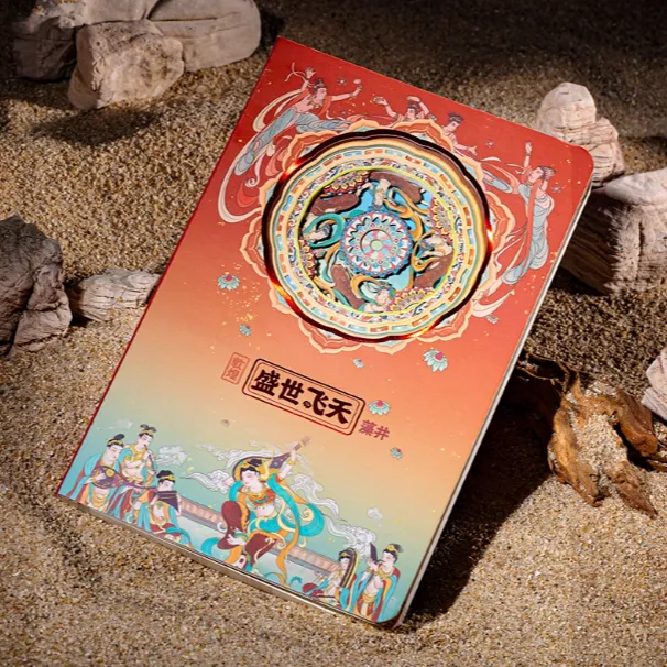 敦煌系列3D立体纸雕笔记本-敦煌盛世飞天藻井 电商