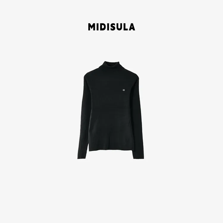 MDSL·新款时尚洋气简约百搭高领纯色羊毛衫#01809