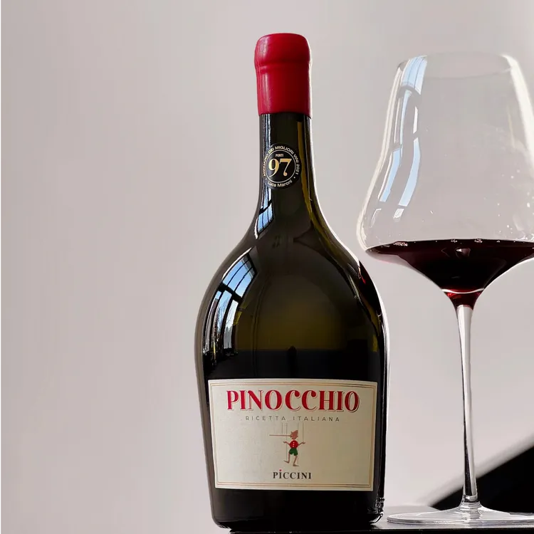 匹诺曹红酒 意大利进口pinocchio彼奇尼奇遇半甜红葡萄酒750ml