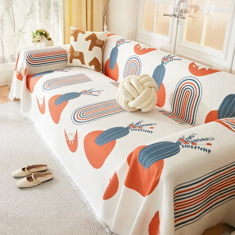 沙发巾网红简约防滑防猫抓靠背巾全盖一片式盖布巾沙发垫盖巾防尘