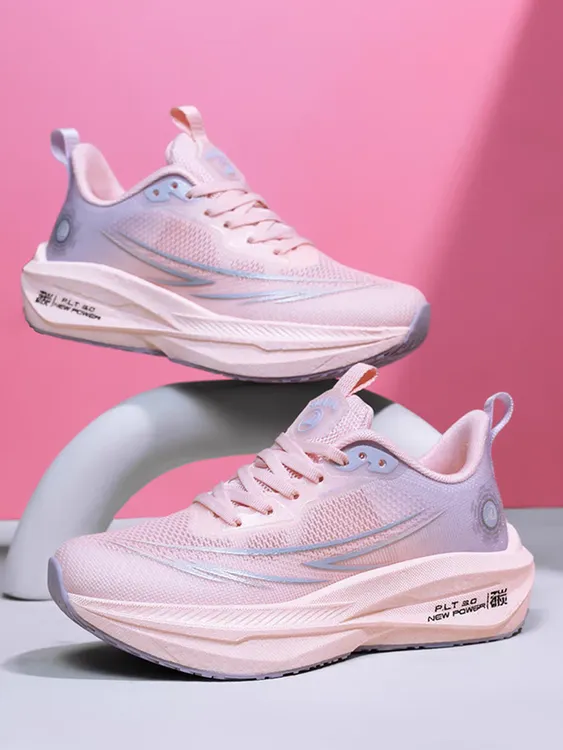 专业跑步鞋女夏季网面透气减震超轻跑鞋初中学生女大童专用运动鞋