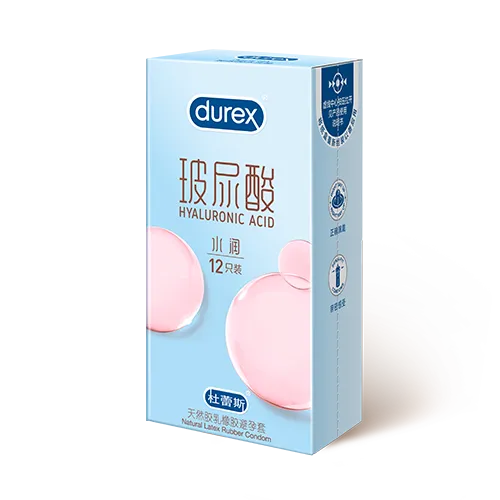 杜蕾斯 水润玻尿酸 12只装 标宽52mm