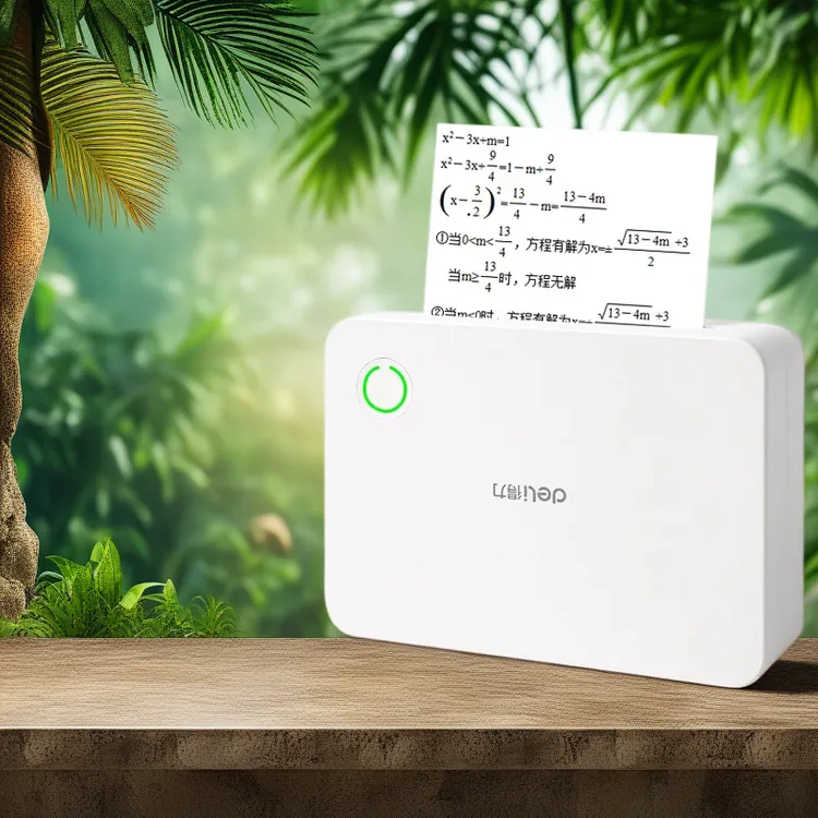 得力错题打印机相纸宝不干胶热敏纸学生改正家用小型打印设备