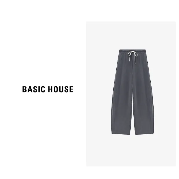 Basic House/百家好夏季纯欲慵懒风洋气女装休闲长裤B0625B5Y842