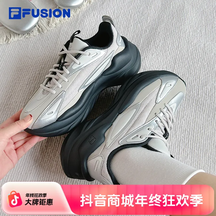 FUSION斐乐陨石鞋女鞋男鞋厚底增高老爹鞋2025新机能运动鞋流光风