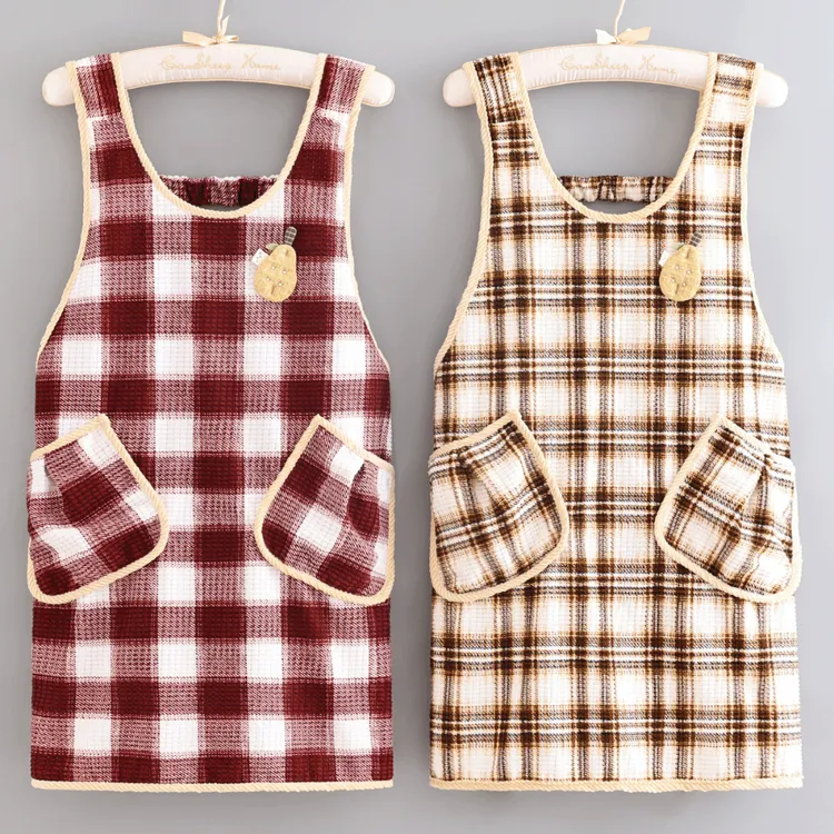 25年舒适透气背带罩衣耐脏耐磨工作服成人家用做饭防油围裙情侣款