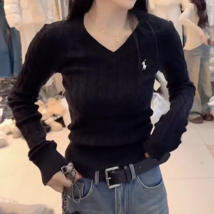 冬季新款时尚百搭显瘦长袖针织衫秋冬气质上衣LK2508557