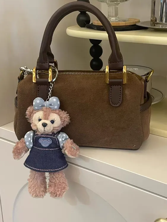 韩版秋冬新款复古绒面百搭单肩斜跨小包包枕头包包包高级小众轻奢