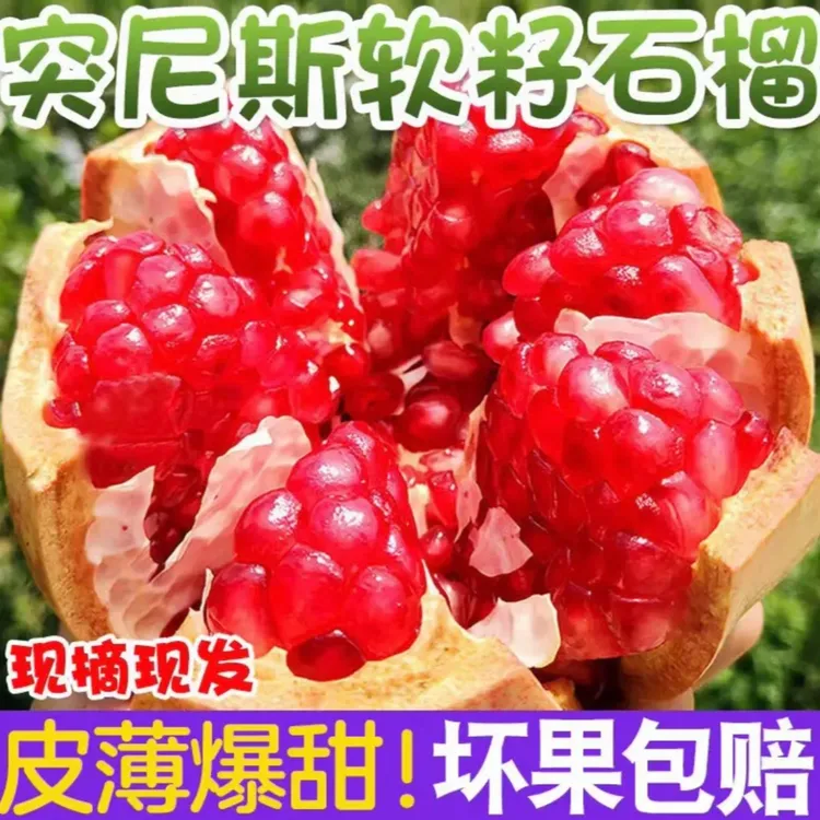 四川会理软籽石榴新鲜现摘应季水果香甜多汁