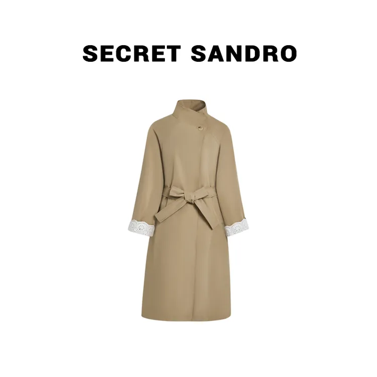 【刺绣蕾丝风衣】【多娜&Secret Sandro粉丝专享】风衣 F65213271N