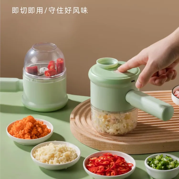 蒜泥神器电动打蒜器免手动拉蒜神器搅蒜器蒜蓉器打蒜机捣蒜泥搅碎
