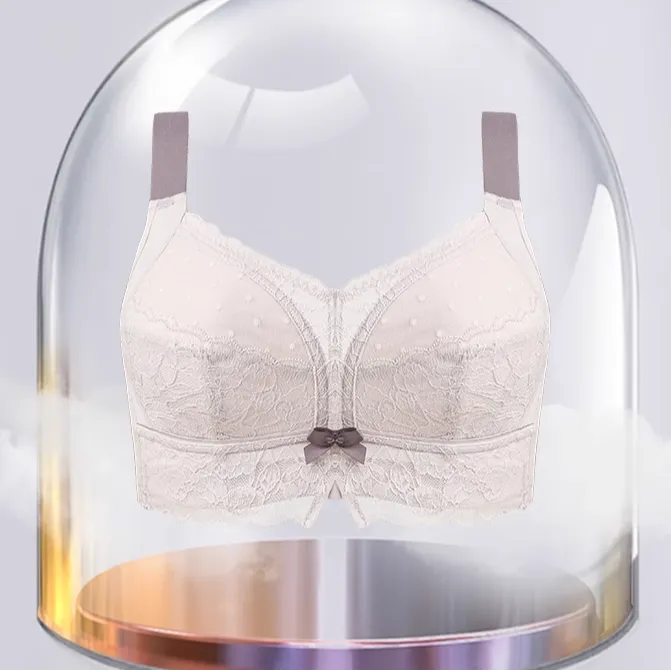 【五折清仓】糖粒大胸显小文胸薄款全罩杯无钢圈胸罩大码内衣女