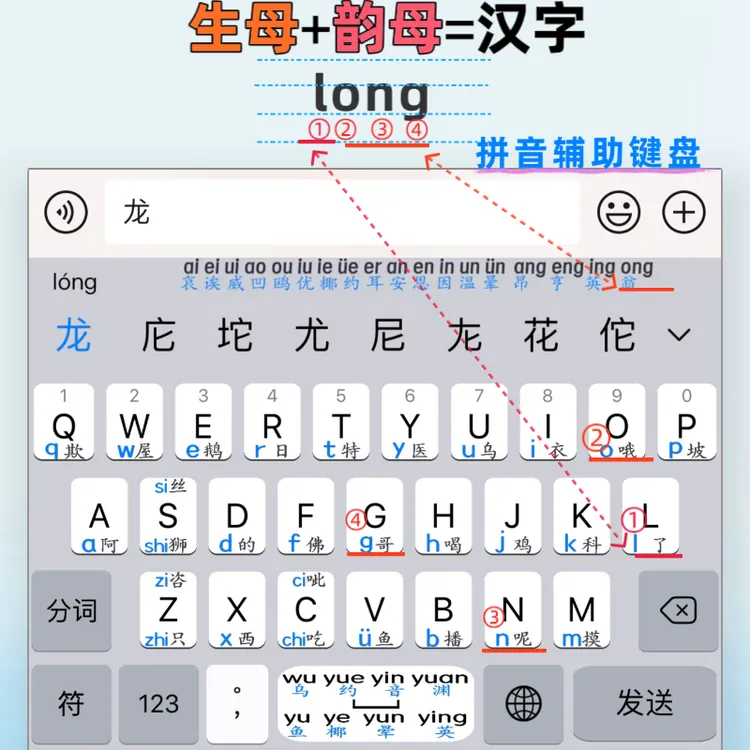 拼音辅助键盘成人学拼音打字训练神器小欣拼音键盘拼音知识服务