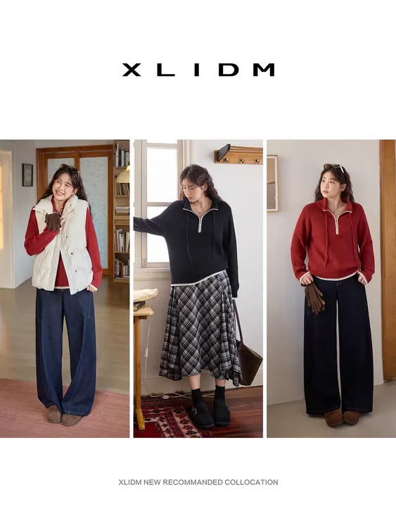 大码女装遮肚子复古长袖打底衫女春秋胖妹妹显瘦针织上衣2526